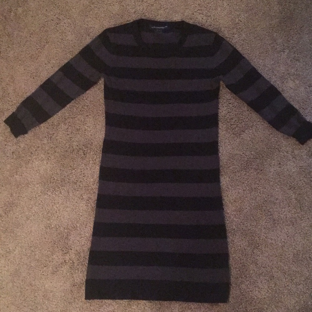 French connection sz 8 bodycon dress! Grey + black